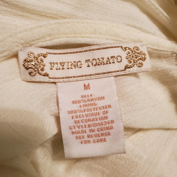 Flying tomato cream dress in size m - Picture 2 of 5